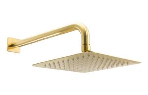 Abode Uno 200x200mm Shower Head - Brushed Brass
